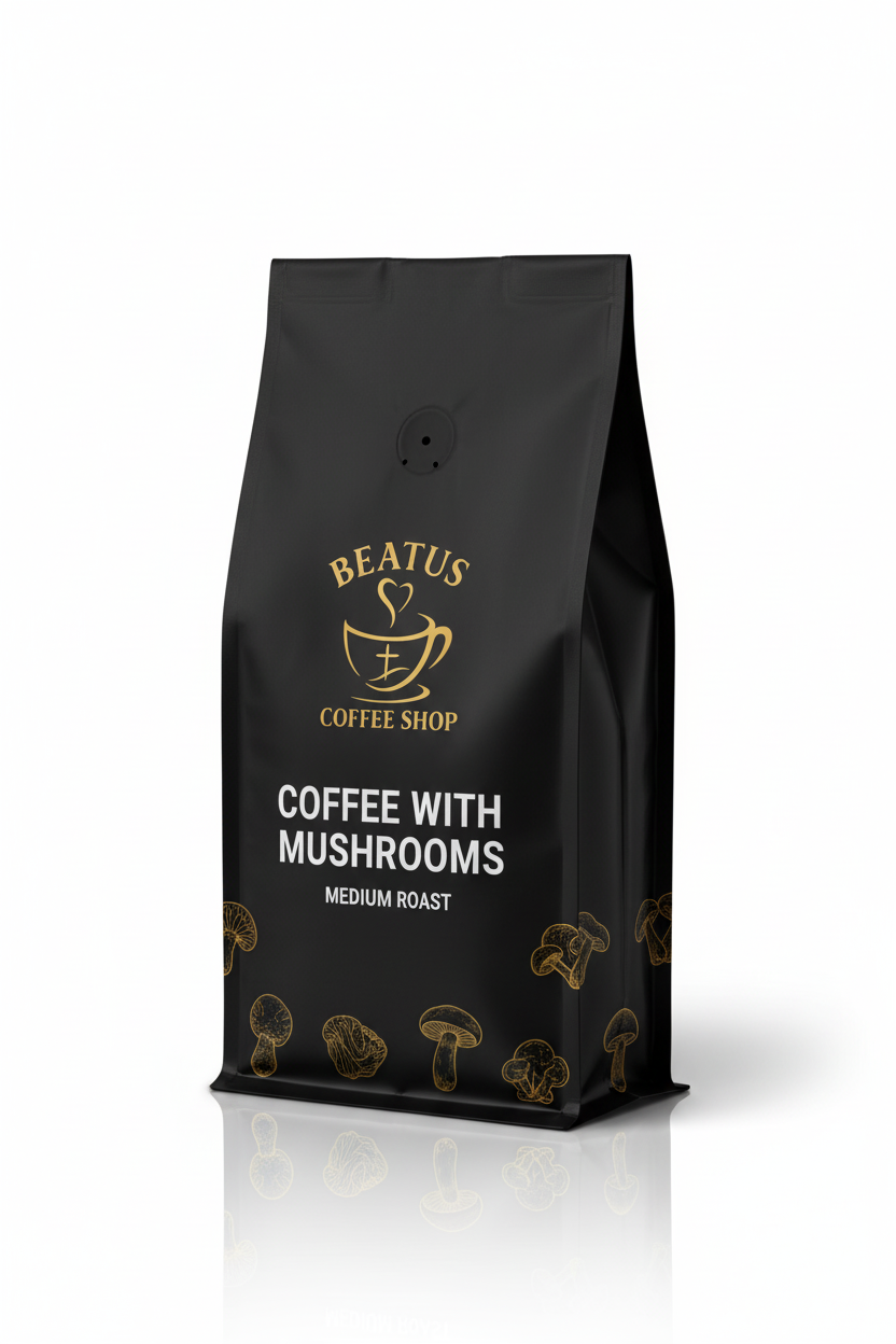 Coffee with Mushrooms Medium Roast
